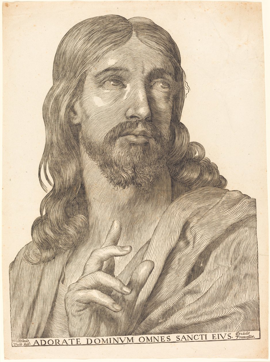 Cristo en medio cuerpo de Wilhelm Traut