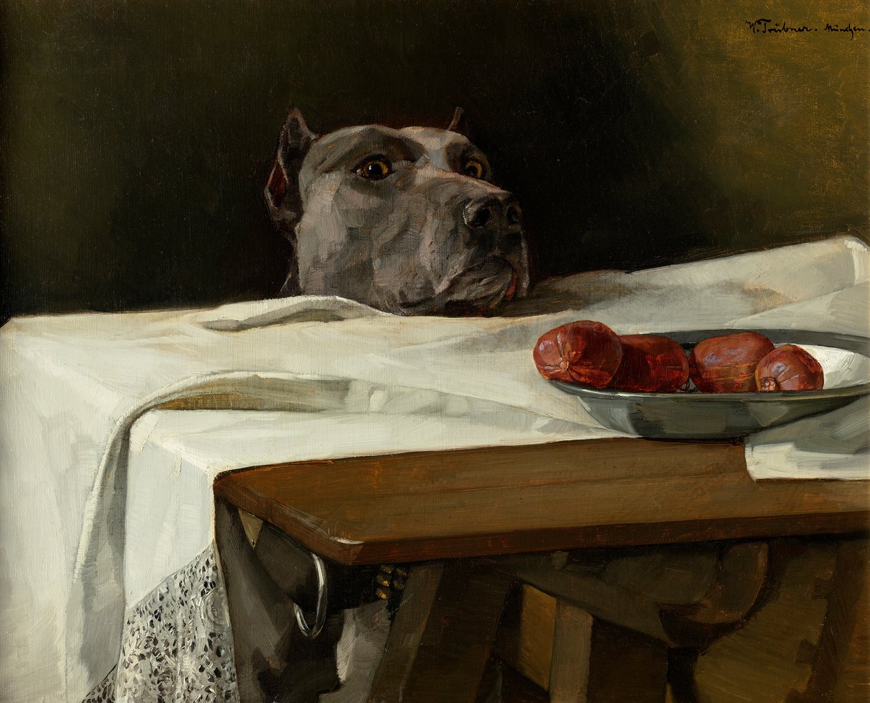 César en el Rubicón de Wilhelm Trübner