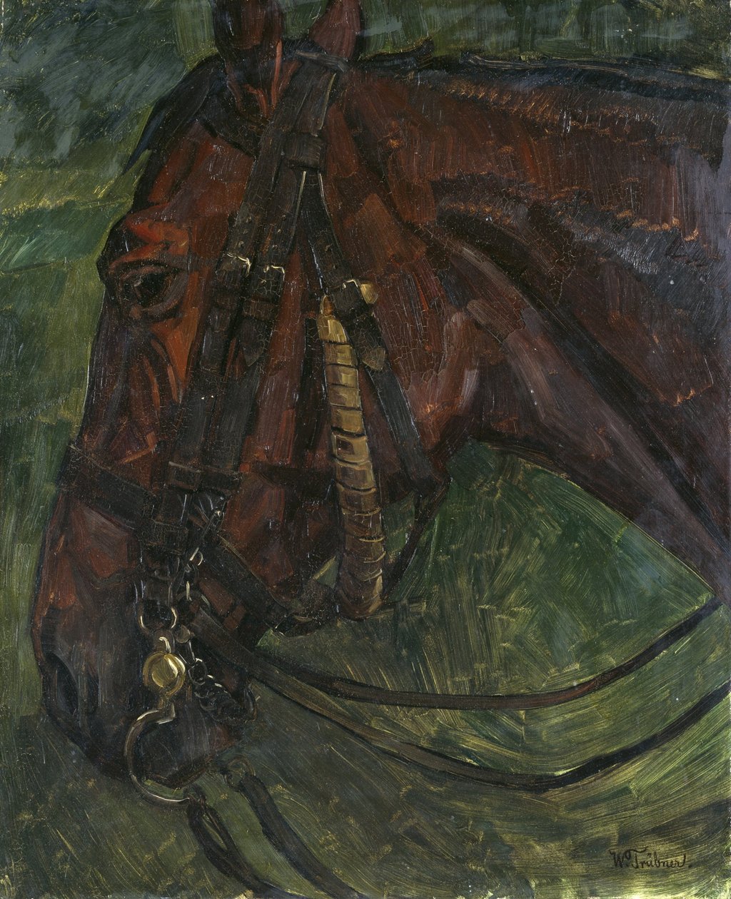 cabeza de caballo de Wilhelm Trübner