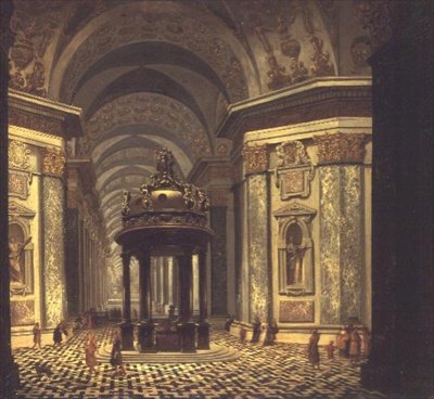 Interior de una iglesia de Wilhelm van Ehrenberg