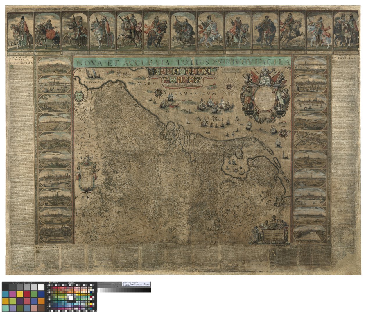 Mapa mural de los Países Bajos, Willem Blaeu de Willem Janszoon Blaeu