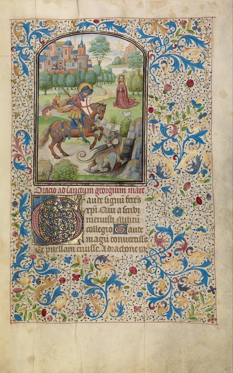 San Jorge y el dragón de Willem Vrelant