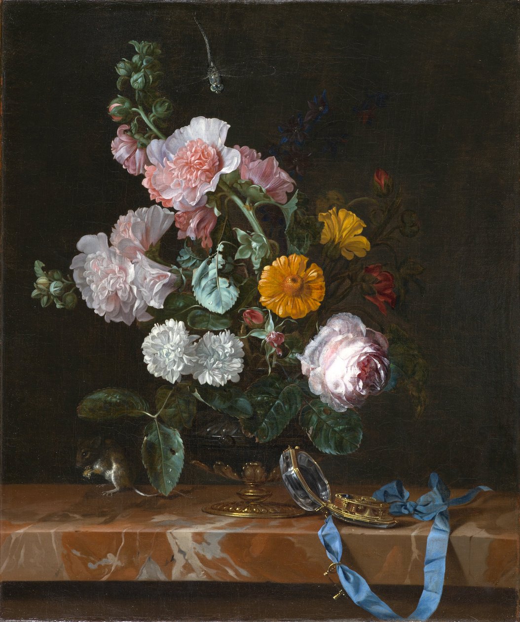 Bodegón de flores Vanitas de Willem van Aelst