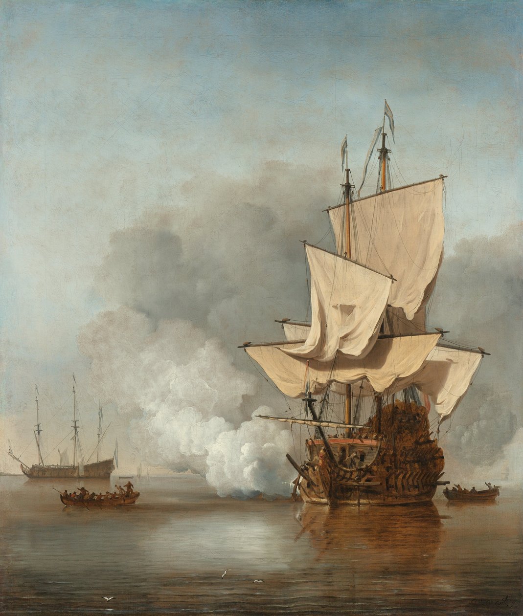 El Disparo del Cañón de Willem van de Velde the Younger