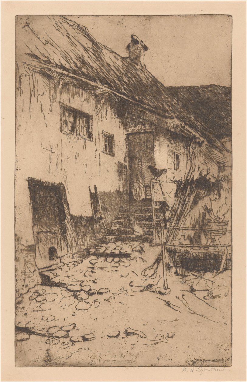 Granja de Willem Adrianus Grondhout (signed by artist)