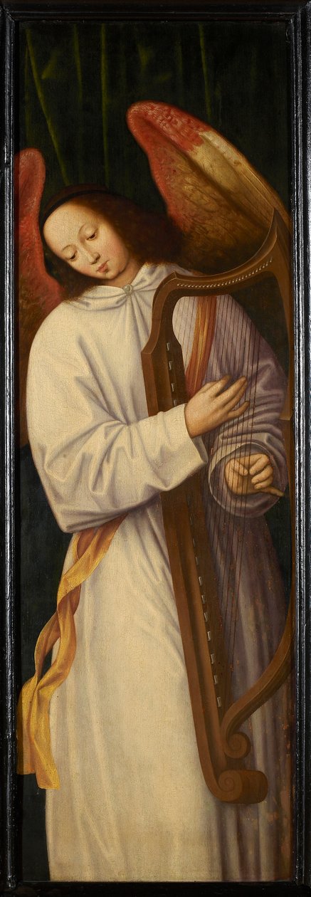 Ángel tocando el arpa, ca 1559 de Willem Benson