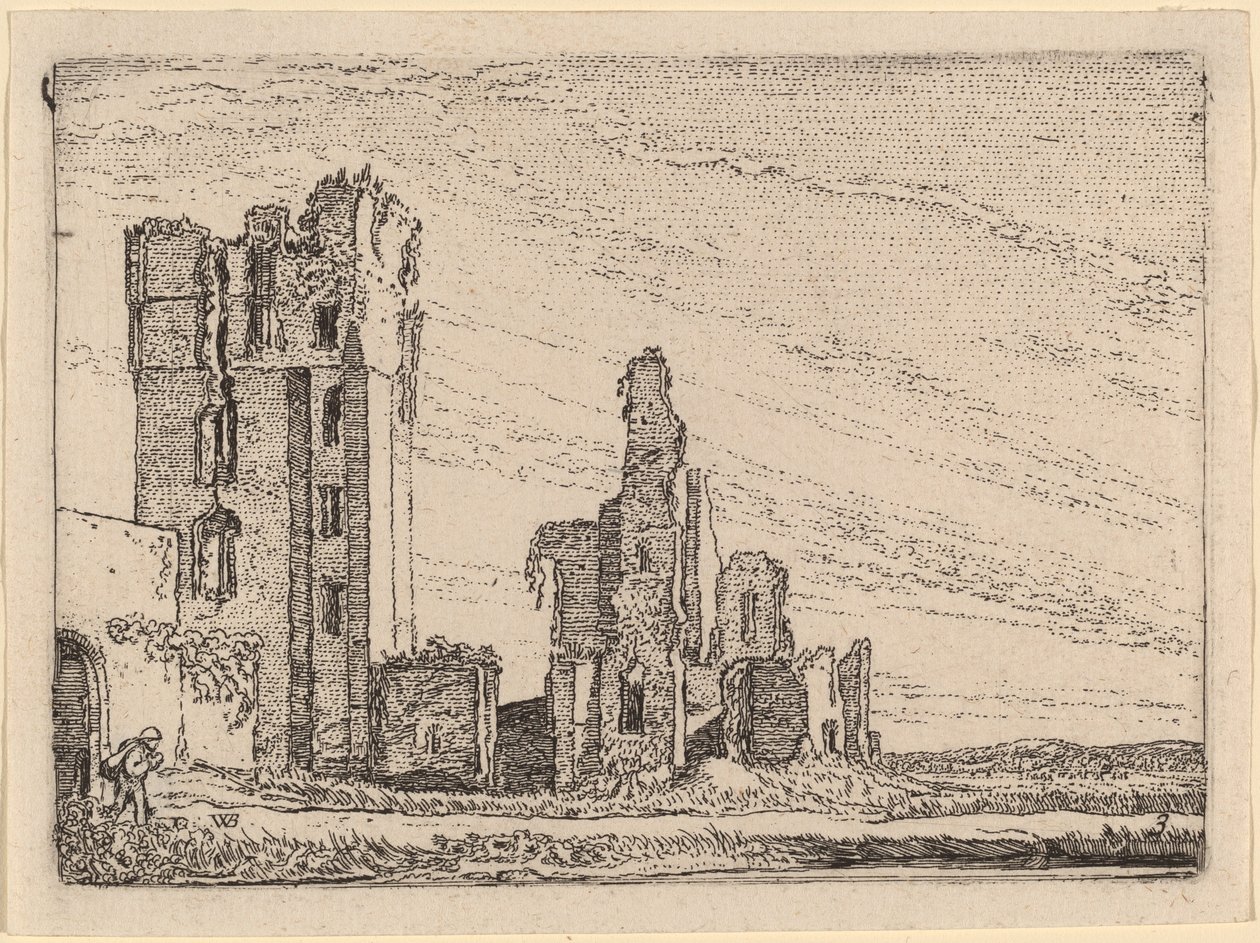 Dos Ruinas (Huys te Kleef cerca de Haarlem) de Willem Buytewech