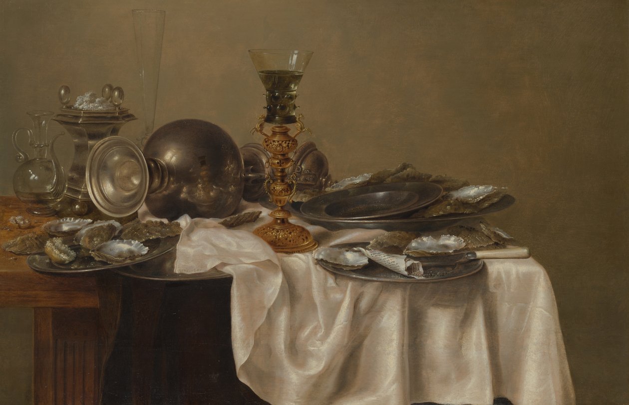 Bodegón de desayuno de Willem Claesz. Heda