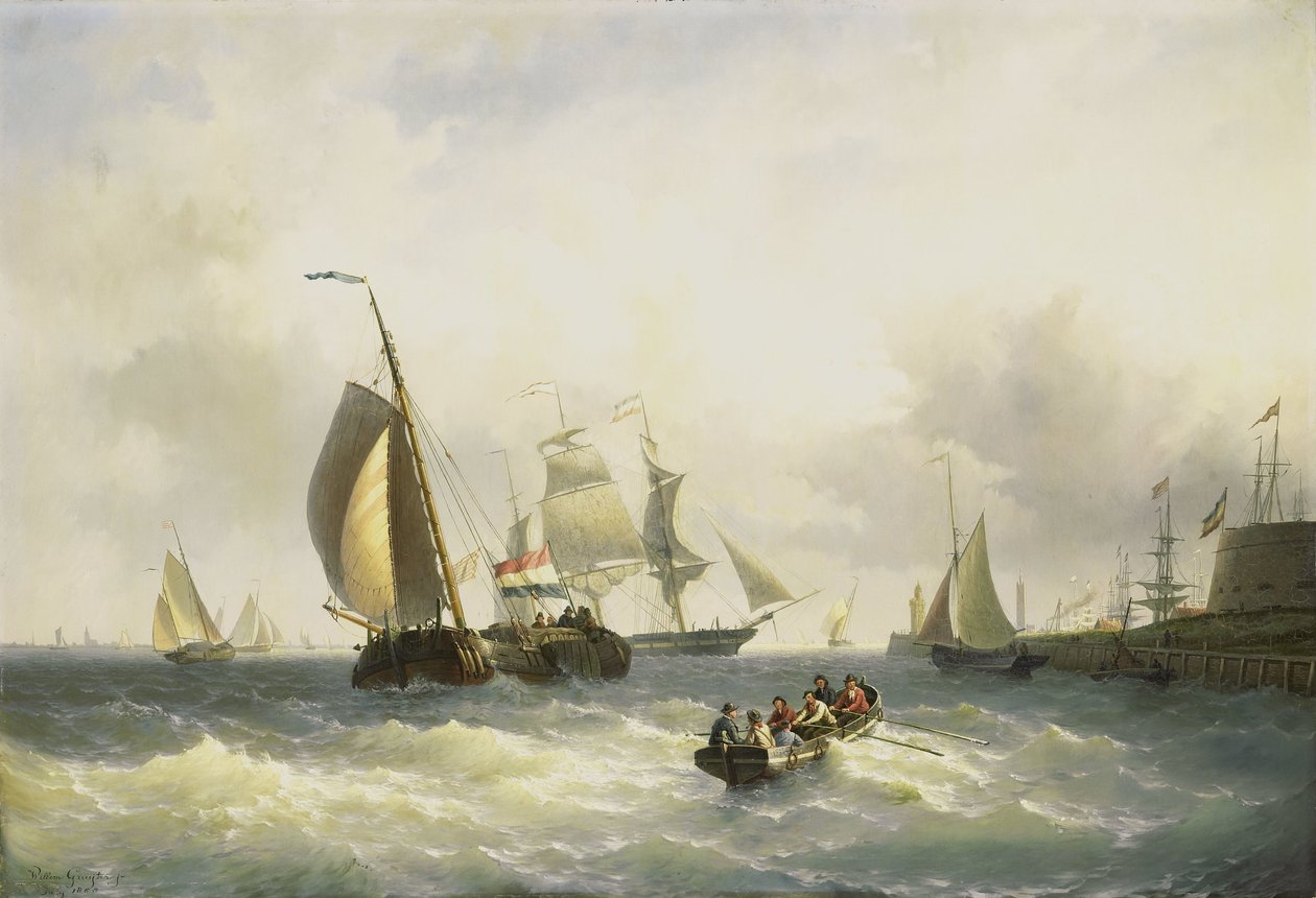 Anclaje en Bremerhaven de Willem Gruyter jr.