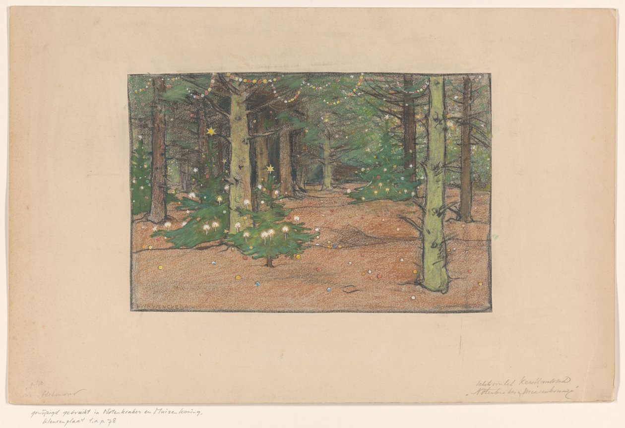 Bosque de árboles de Navidad de Ludwig Willem Reymert Wenckebach