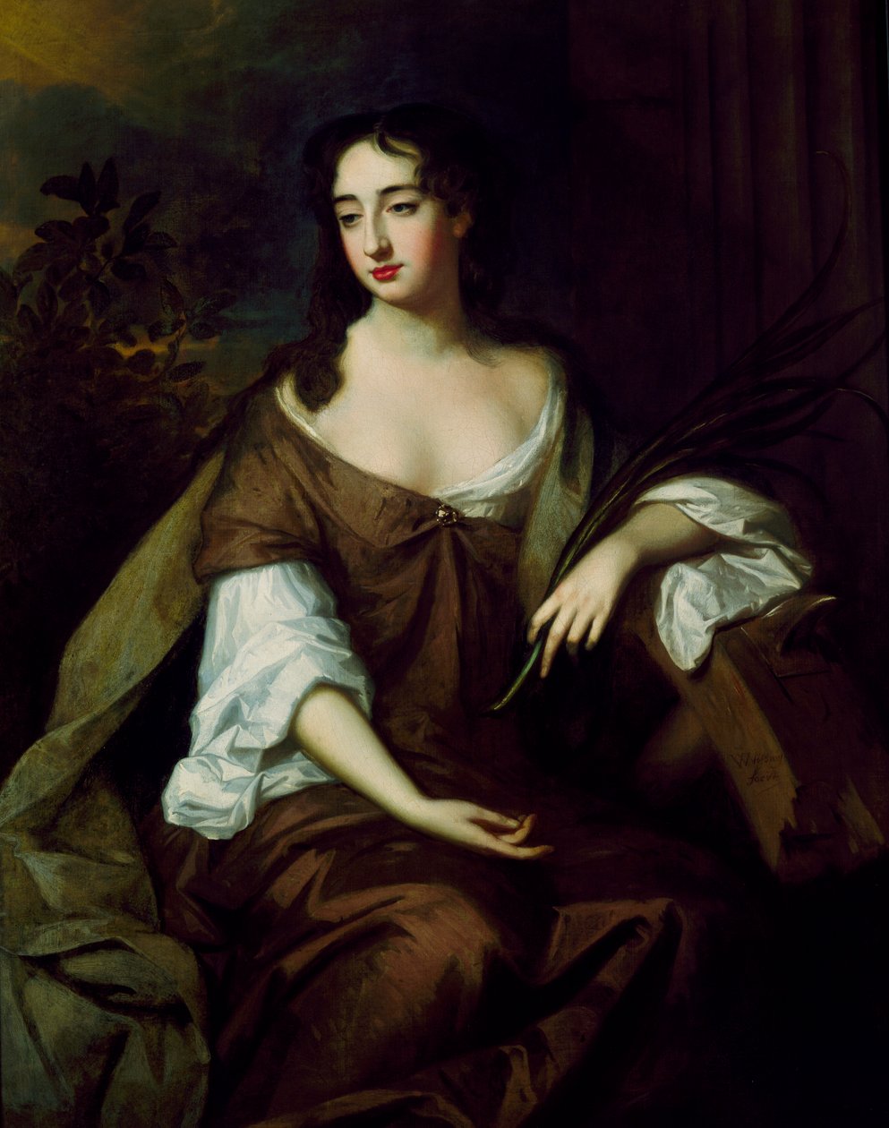 Una dama como Santa Catalina, siglo XVII de Willem Wissing