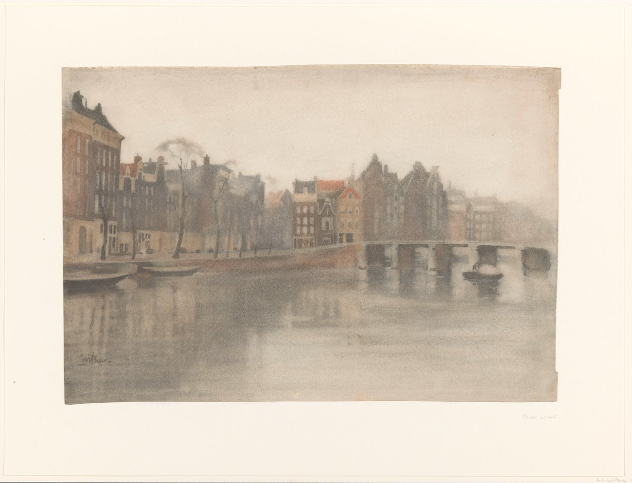 El Oude Waal en Ámsterdam de Willem Arnoldus Witsen