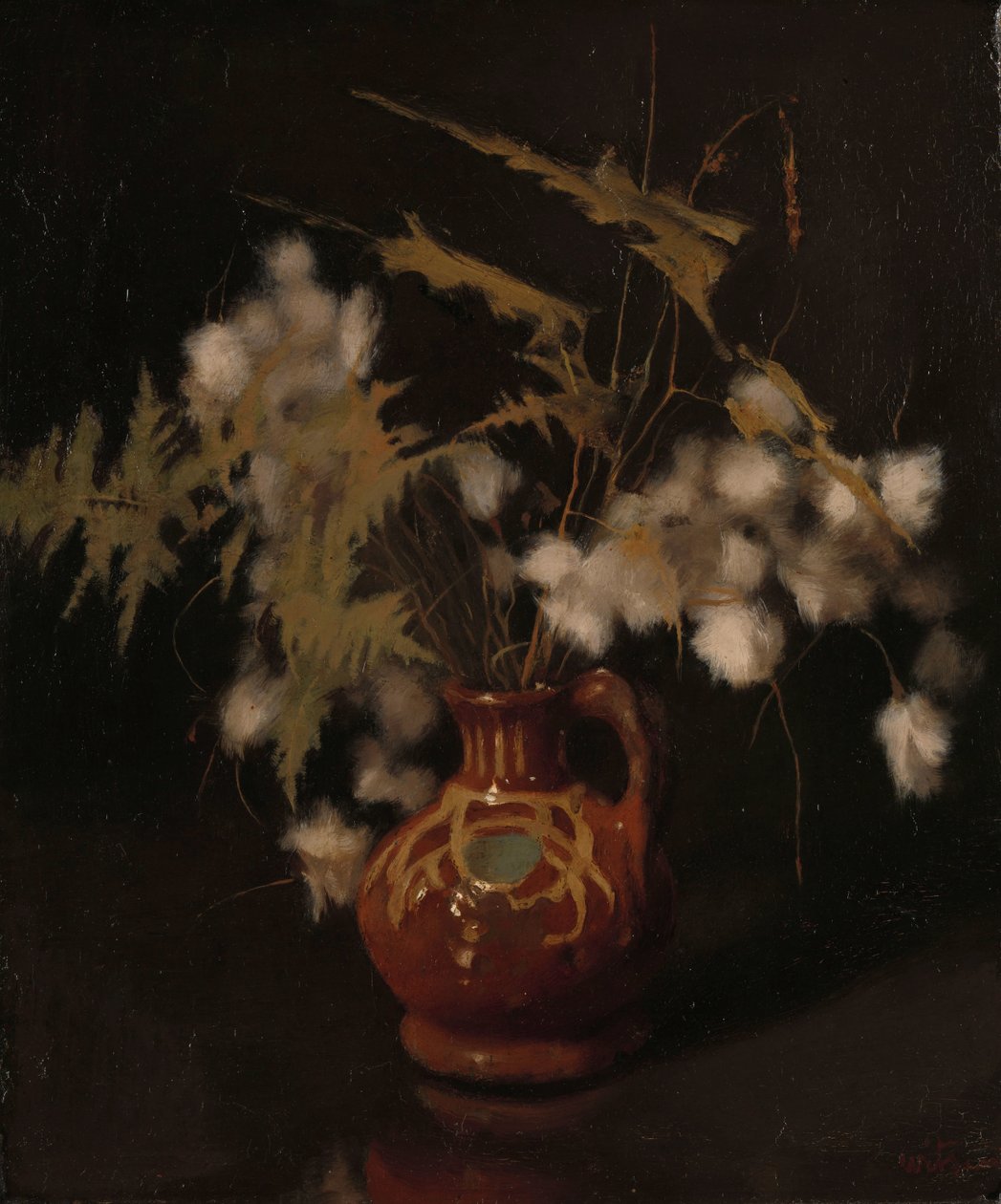 Flores esponjosas en una jarra de Willem Arnoldus Witsen