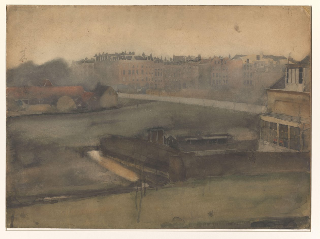 Vista junto al Oosterpark de Ámsterdam de Willem Arnoldus Witsen