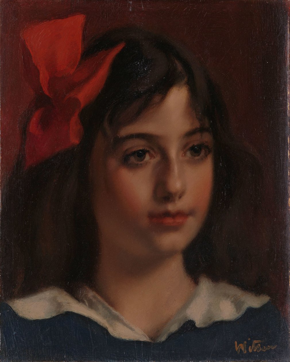 Retrato de una niña de Willem Arnoldus Witsen