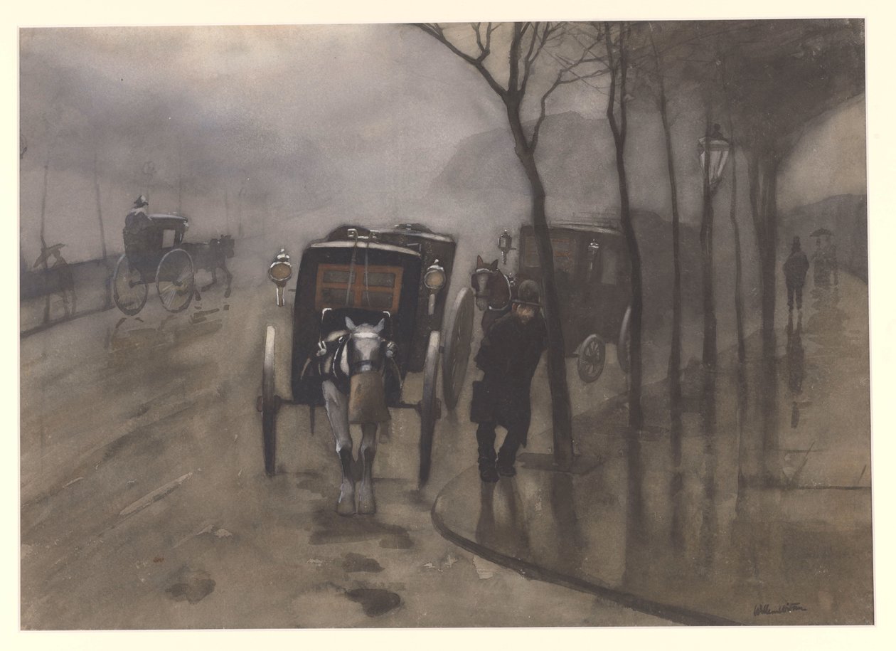 Autobuses de espera, Londres de Willem Arnoldus Witsen