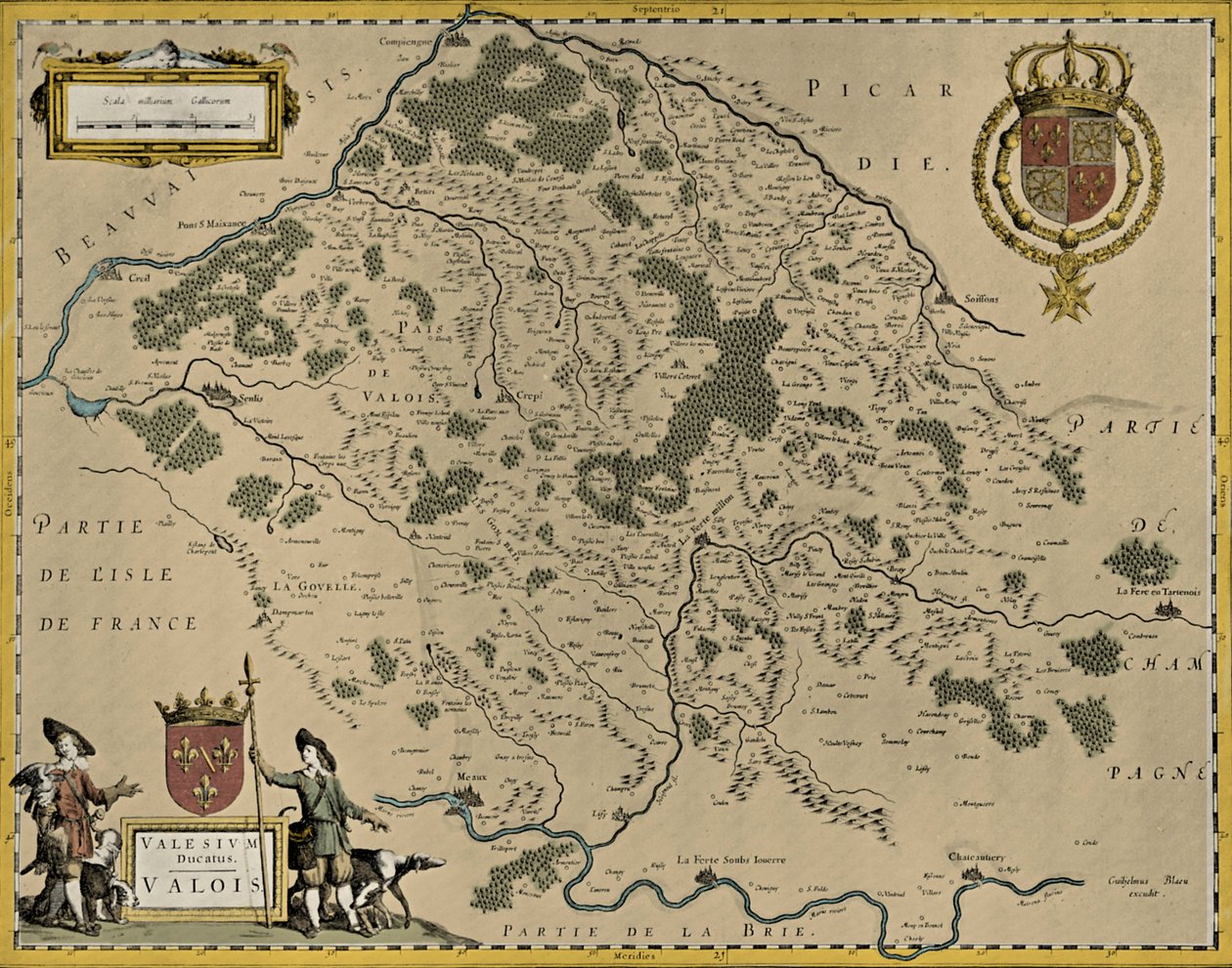Mapa de Valois de Willem and Joan (1596 1673) Blaeu