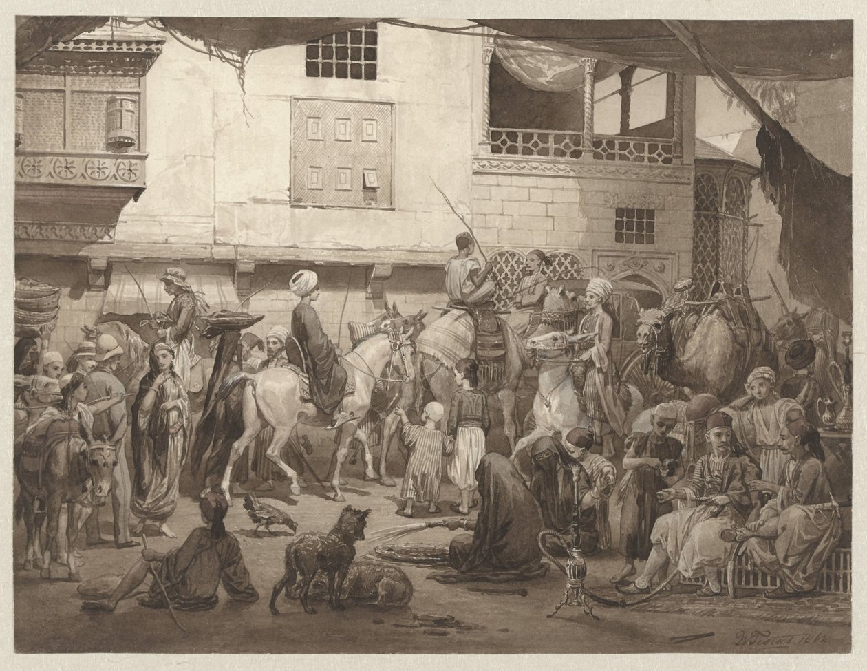 Calle en El Cairo de Willem de Famars Testas