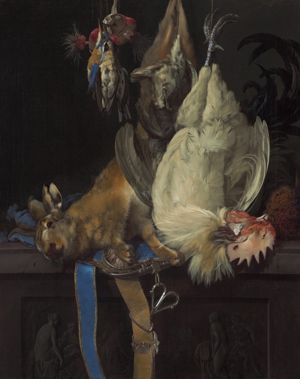 Naturaleza muerta con caza muerta de Willem van Aelst