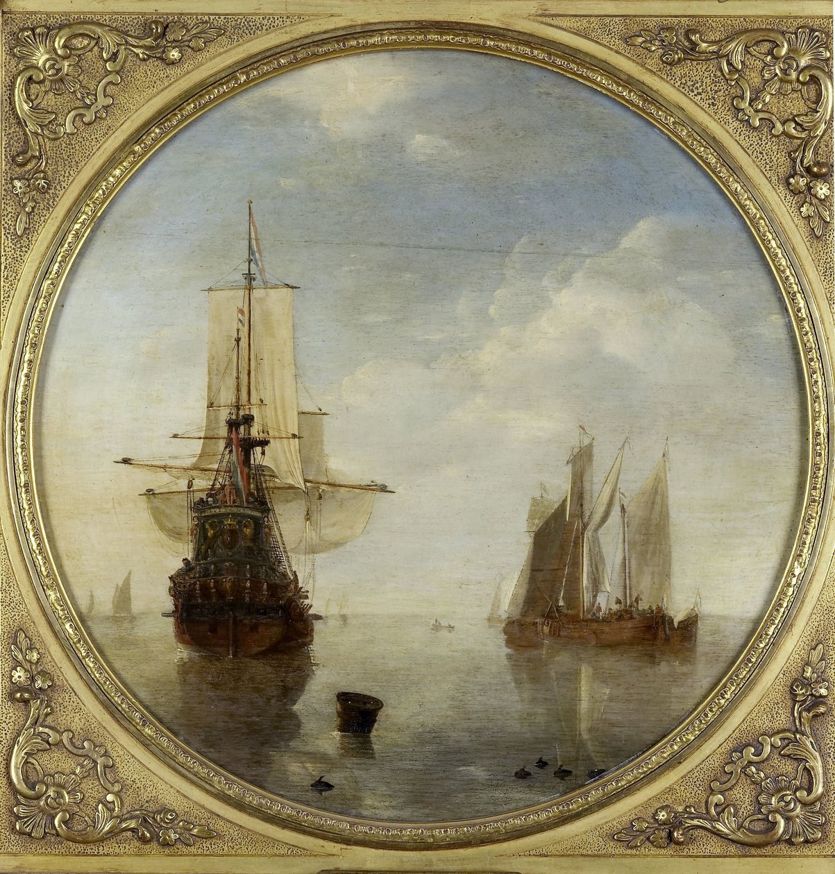 Barcos anclados de Willem van de Velde (II)
