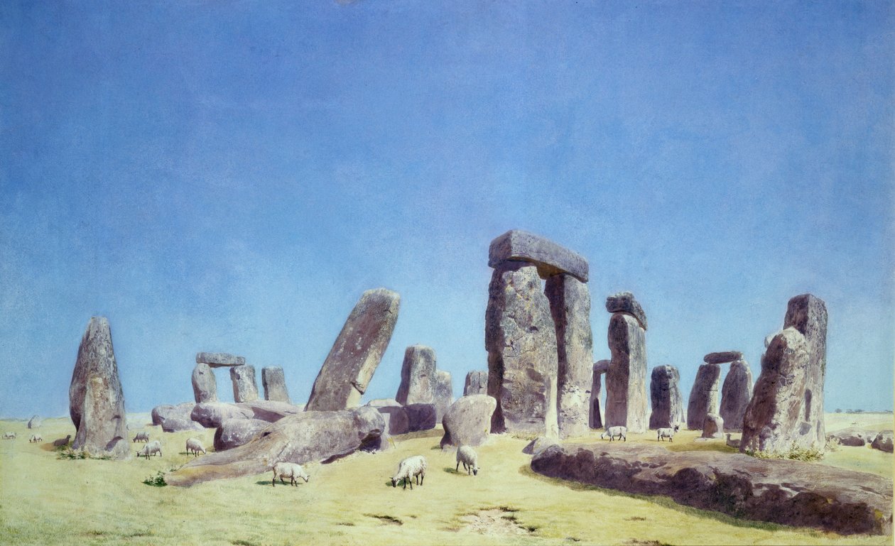 Ovejas en Stonehenge de Joseph Mallord William Turner