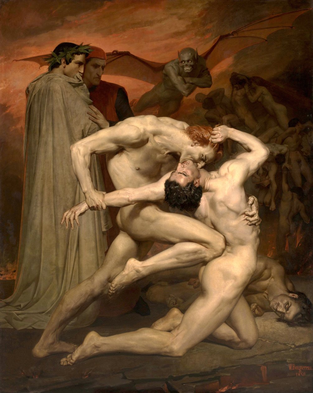 Dante y Virgilio de William Adolphe Bouguereau