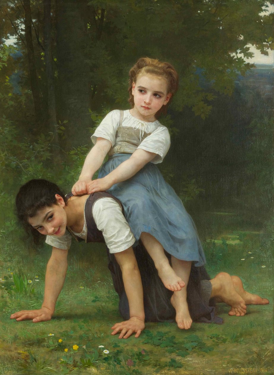 La Bourrique (El paseo a caballo) de William Adolphe Bouguereau