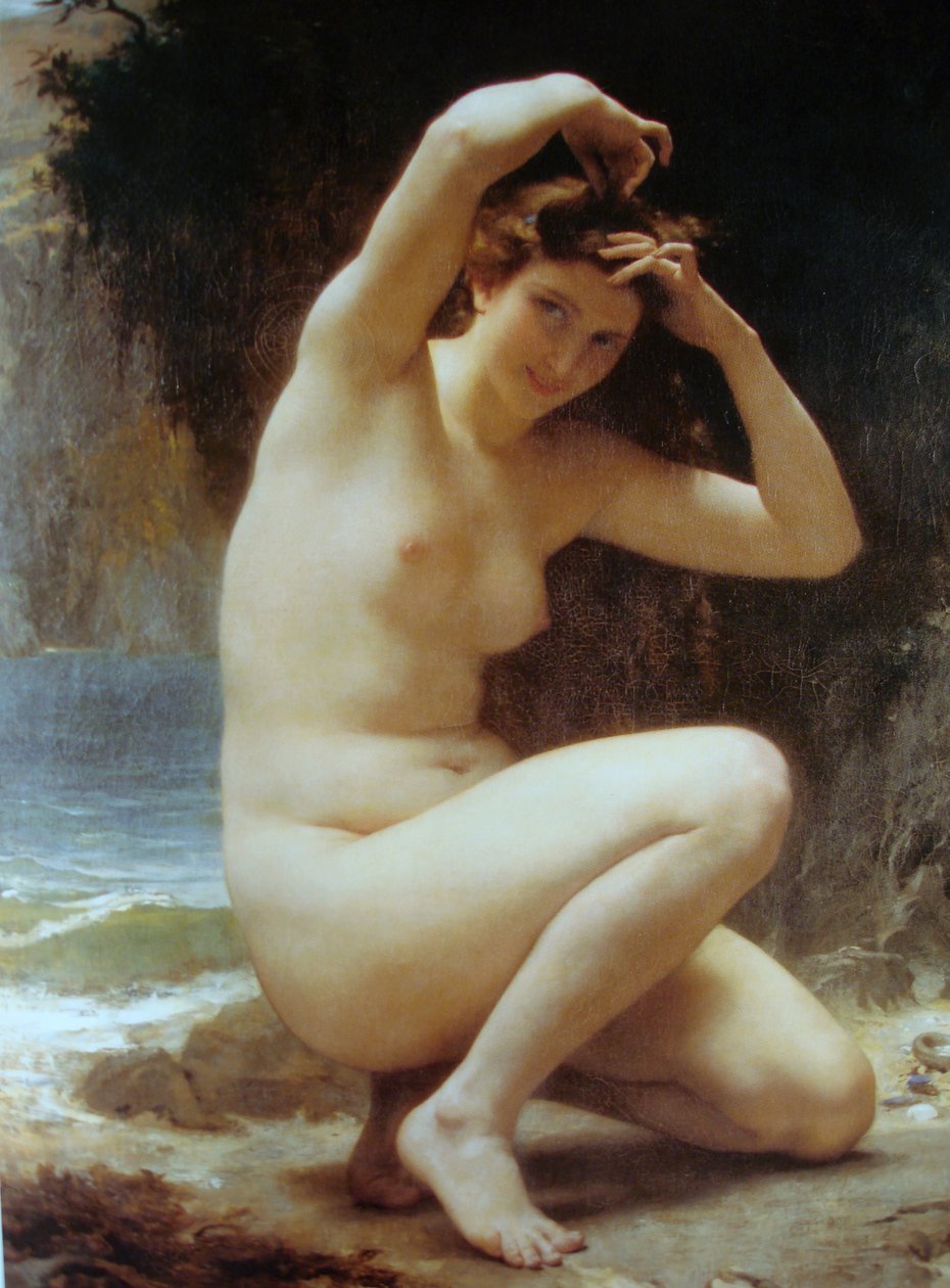 El tocador de Venus de William Adolphe Bouguereau