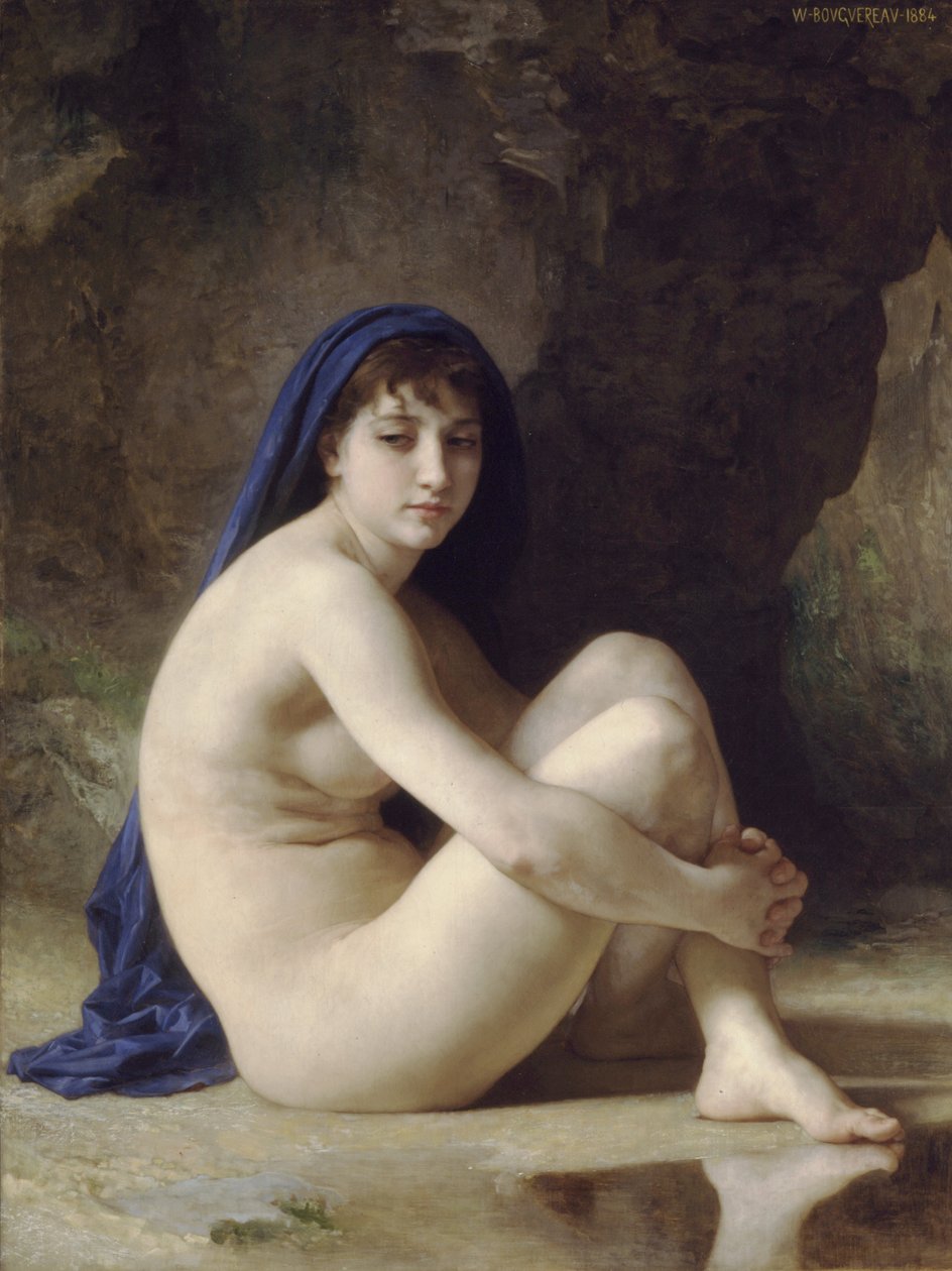 Desnudo sentado de William Adolphe Bouguereau