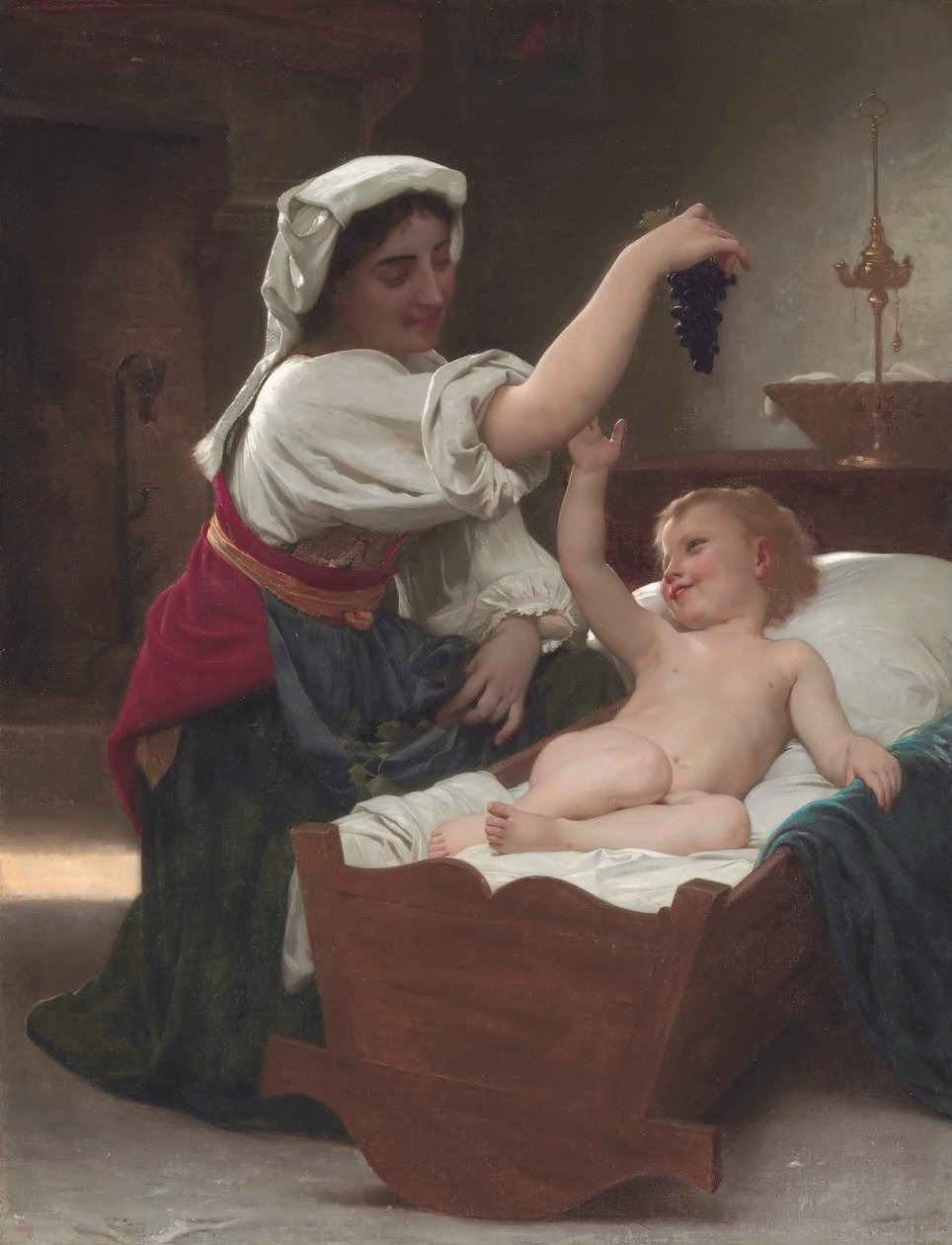 El racimo de uvas de William Adolphe Bouguereau
