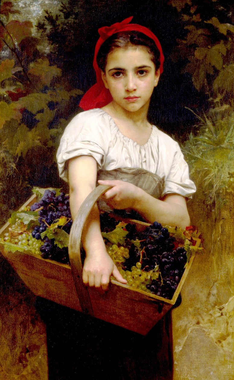 La Recogedora de Uvas de William Adolphe Bouguereau