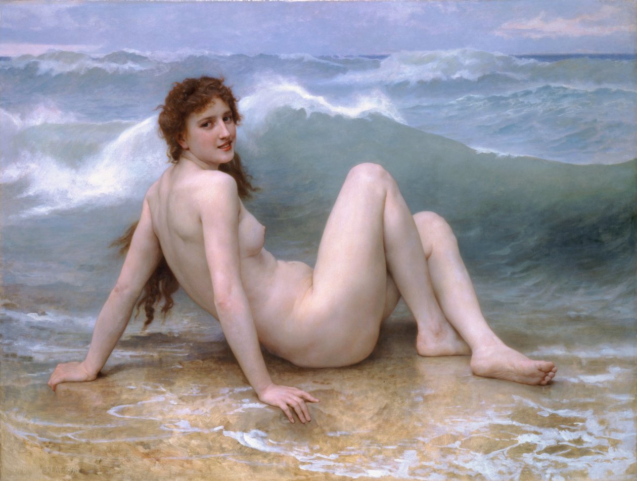 La ola de William Adolphe Bouguereau