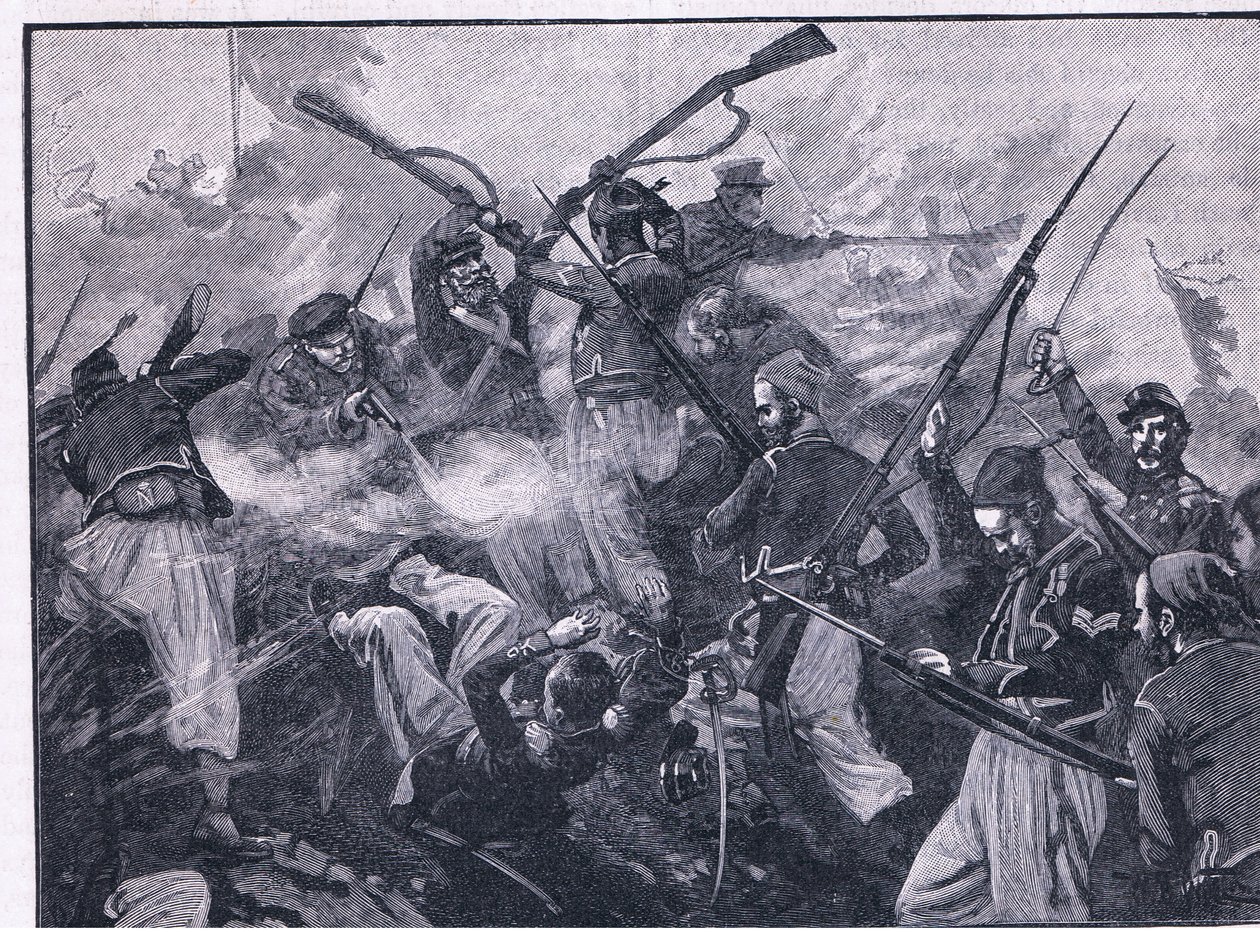 Los franceses en el Malakoff 1855 d.C. de William Barnes Wollen