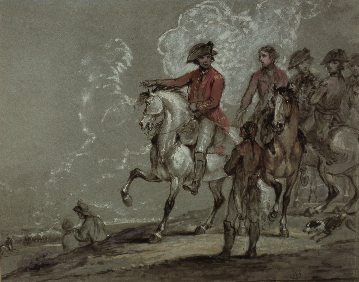 Rey Jorge III, revisando a los 10º Dragones de William Beechey