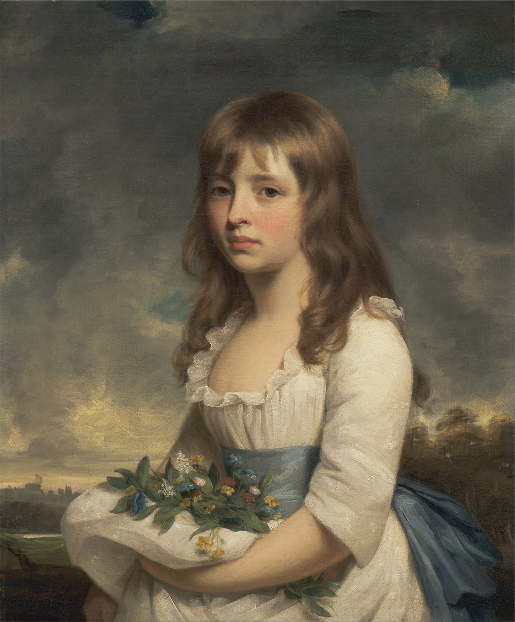 Retrato de una niña de William Beechey