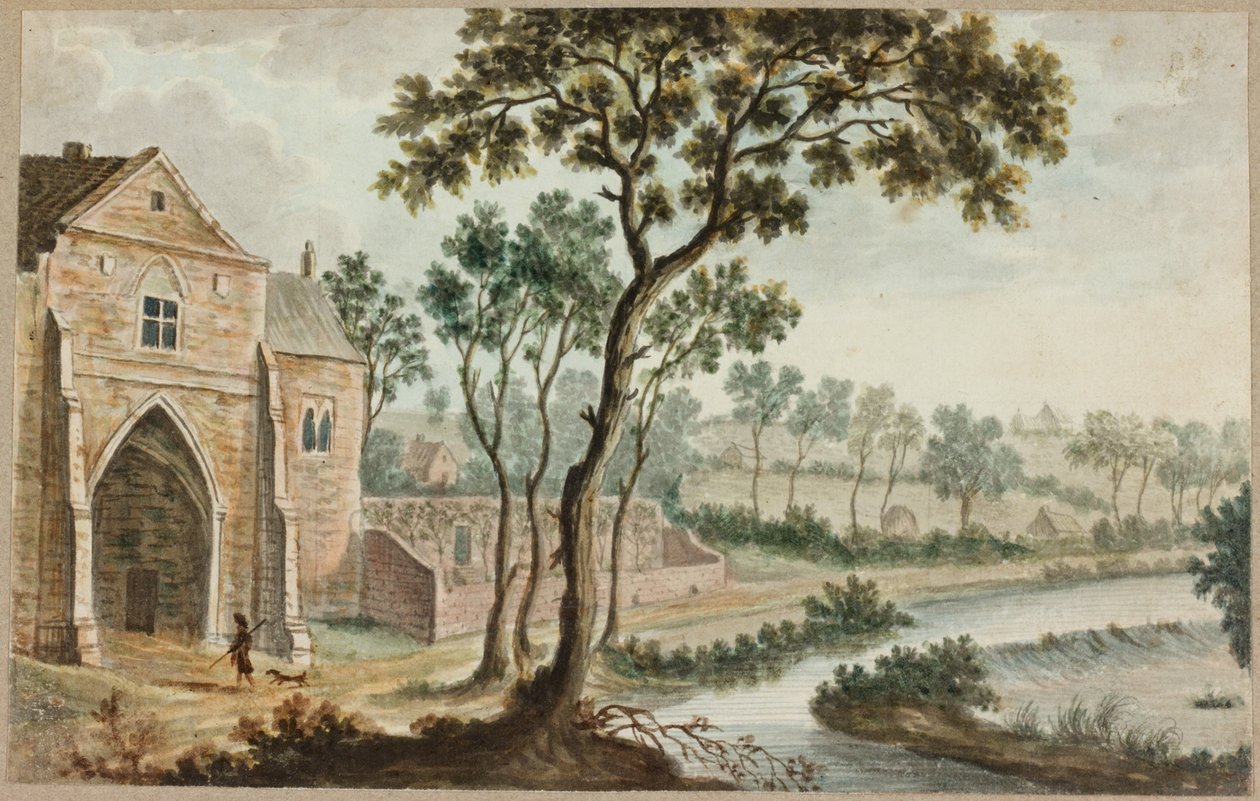 Paisaje con Edificios Eclesiásticos de William Beilby