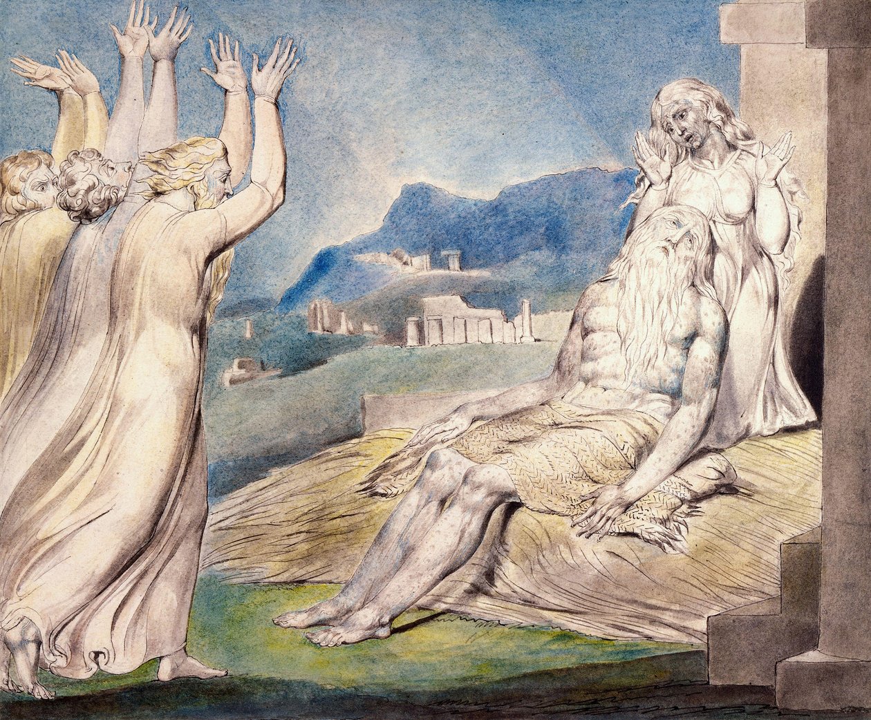 Los consoladores de Job de William Blake