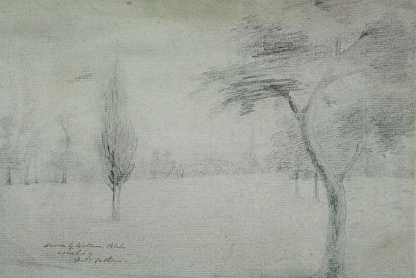 Paisaje con Aguja, c.1801 de William Blake