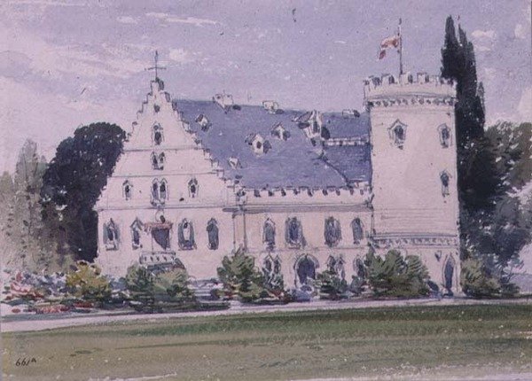 Recuerdos de Rosenau, el lugar de nacimiento de SAR el Príncipe Consorte, esposo de la Reina Victoria de William Callow