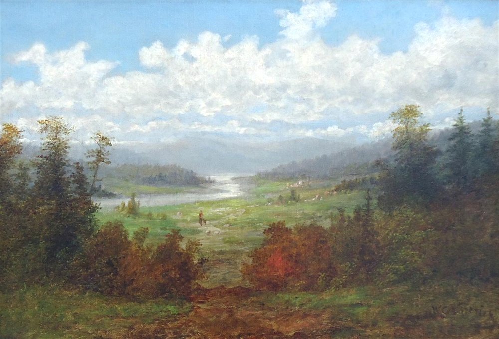 Paisaje del río Linville de William Charles Anthony Frerichs