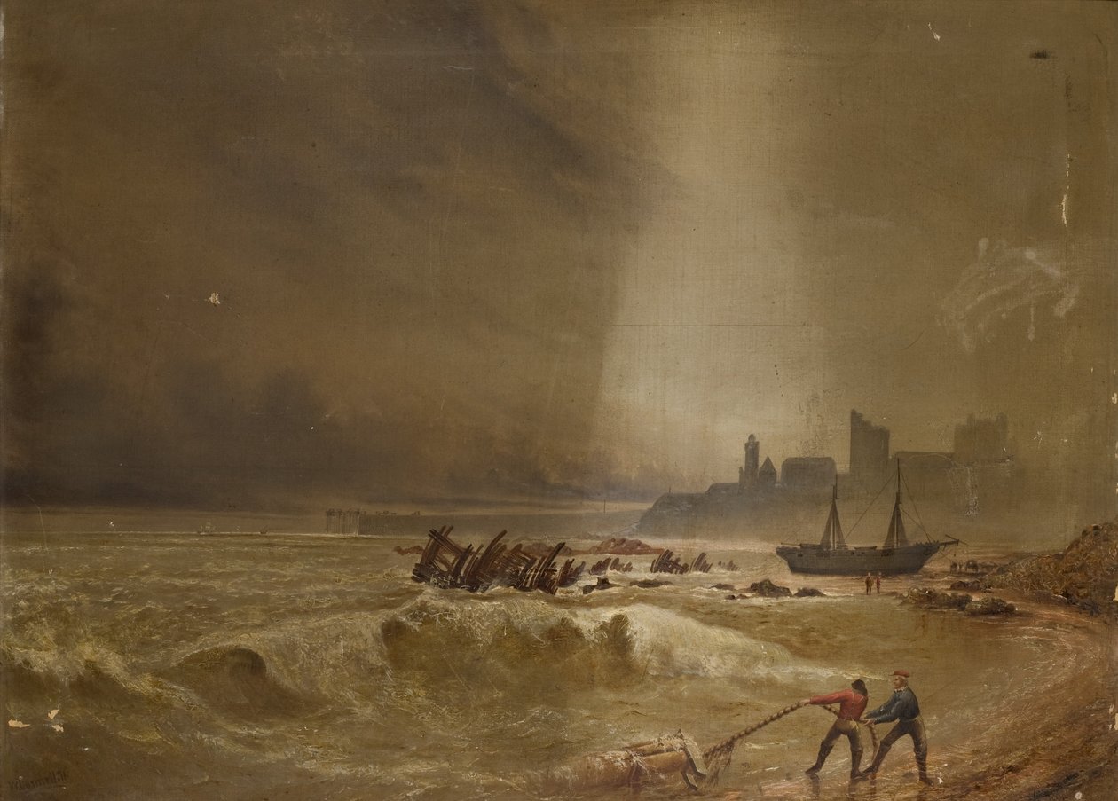 Paisaje marino frente a Tynemouth, 1871 de William Connell