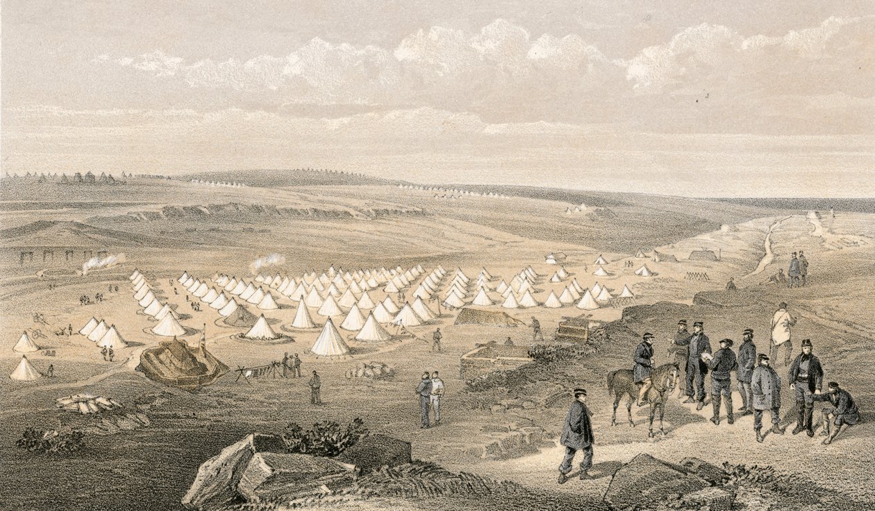 Campamento de la brigada naval antes de Sebastopol de William Crimea Simpson