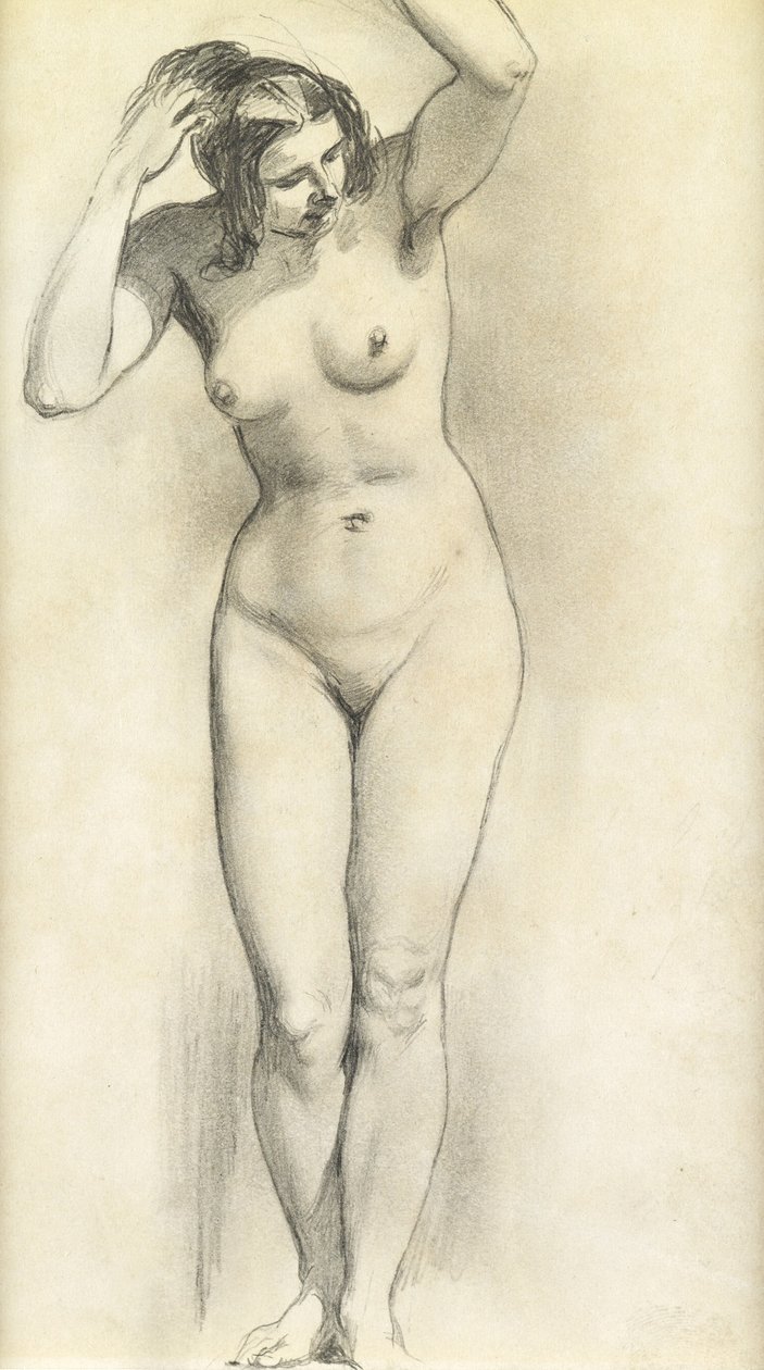 Desnudo de pie de William Edward Frost