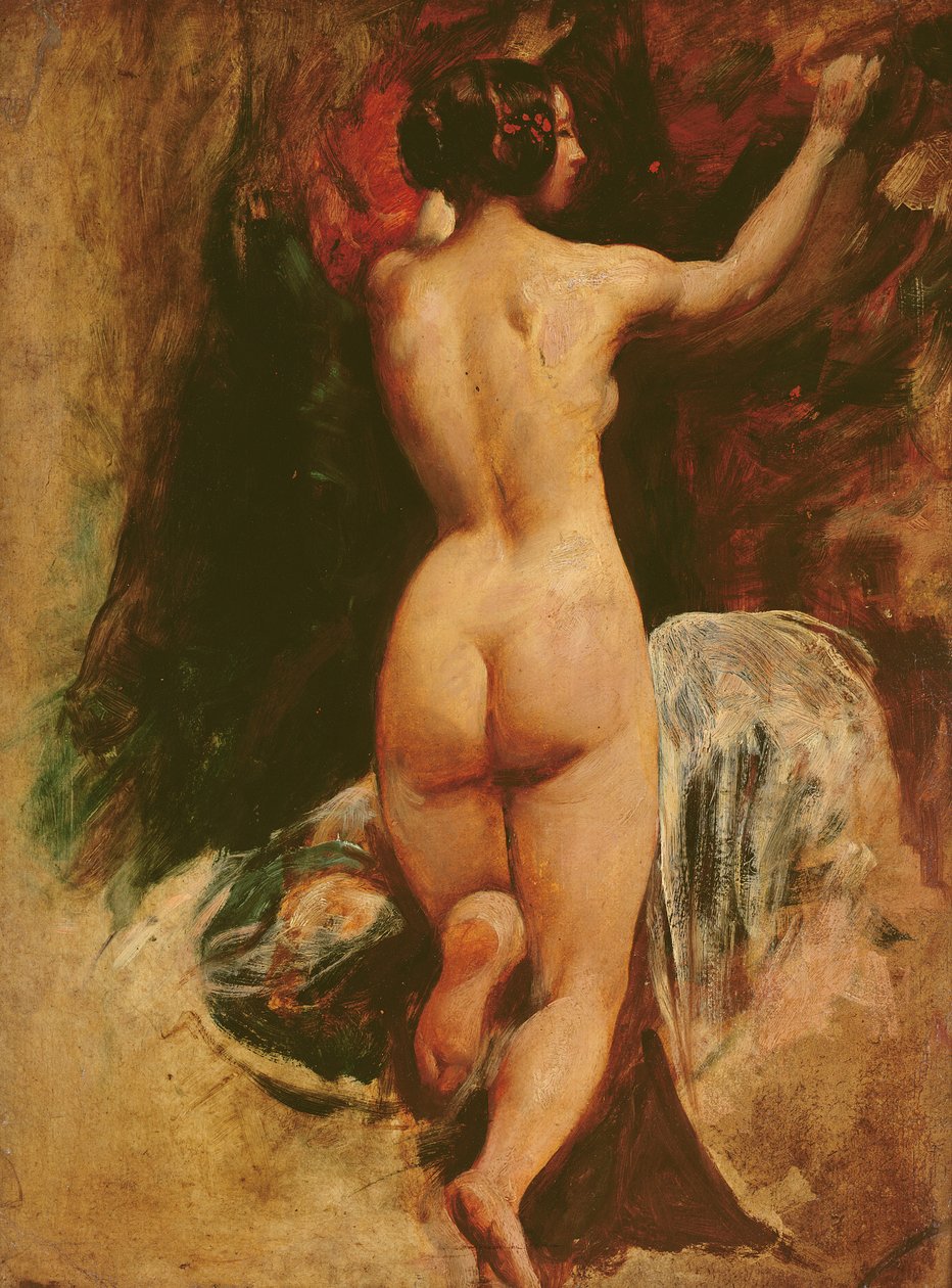 Desnudo femenino visto desde atrás, c.1835-40 de William Etty
