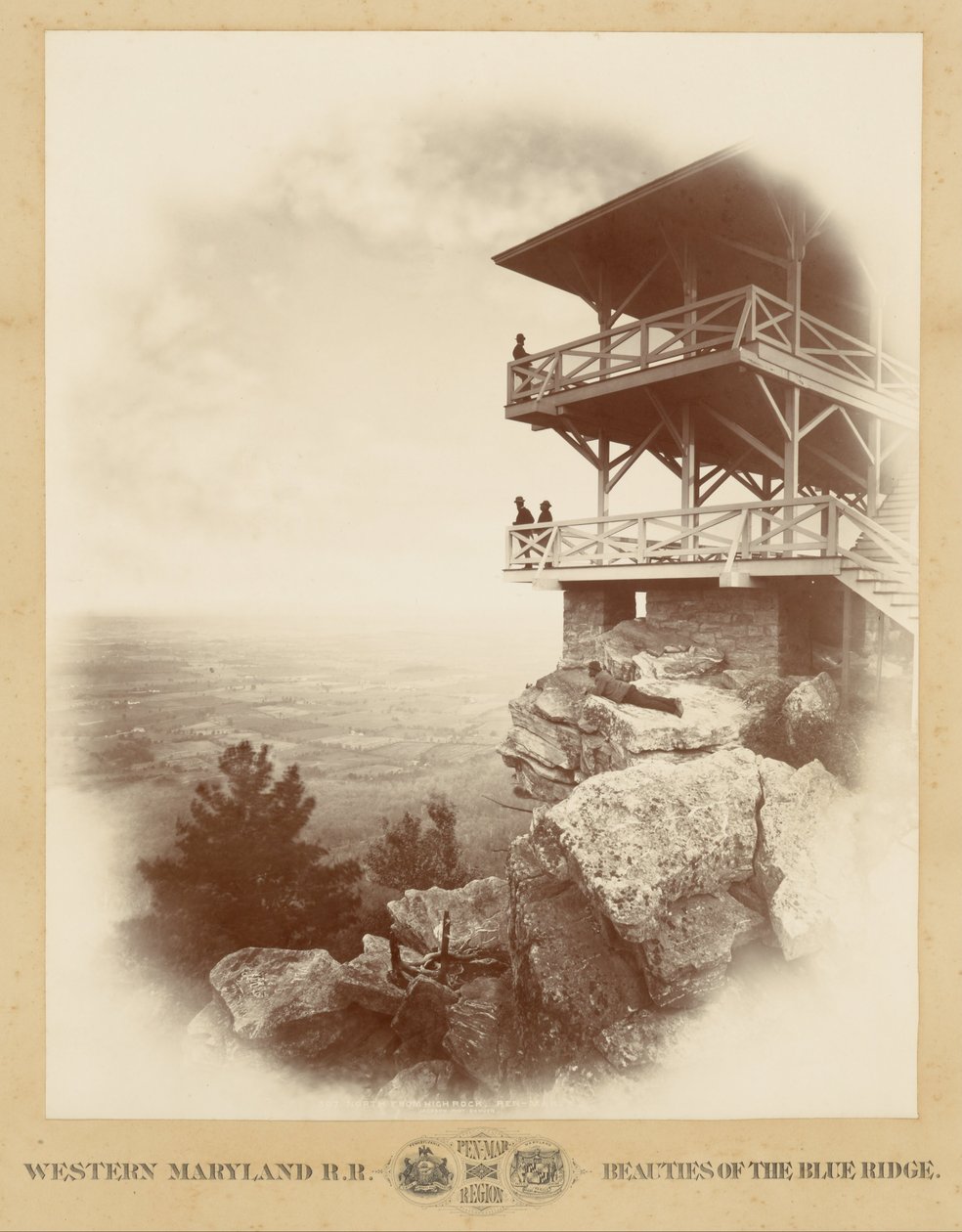 Norte desde High Rock, Pen-Mar de William Henry Jackson