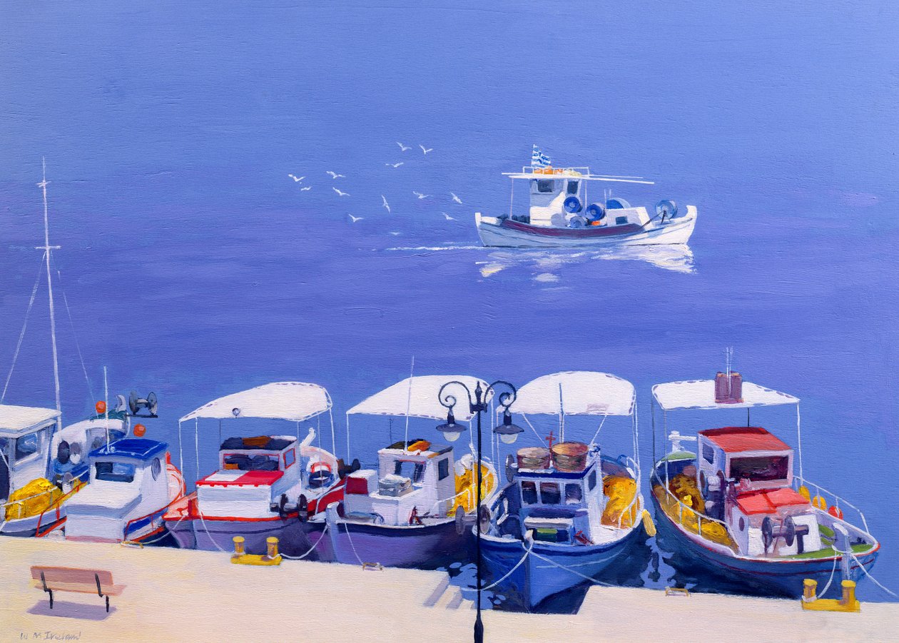 Barcos de pesca griegos de William Ireland