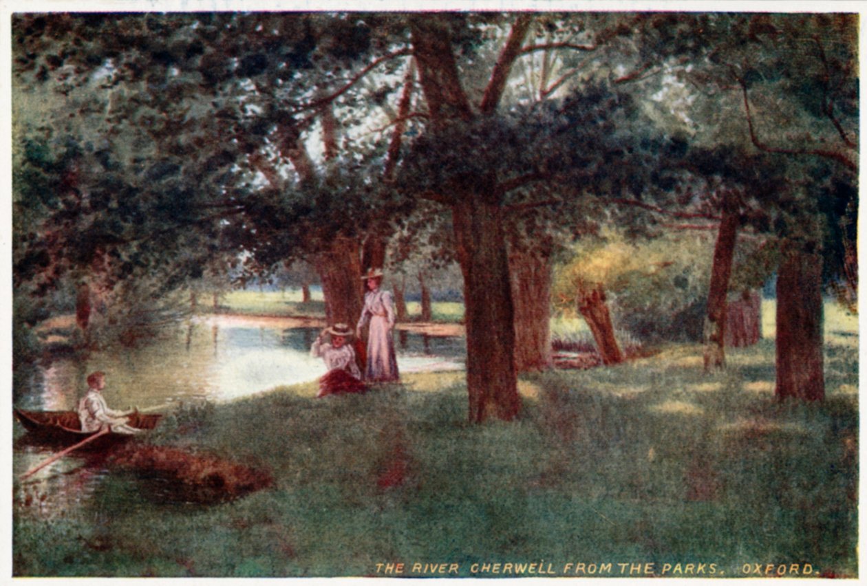 El río Cherwell, desde los parques, Oxford de William Matthison