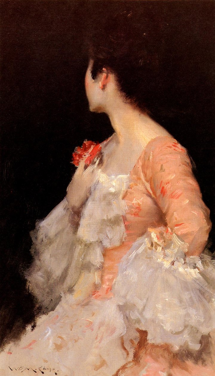 Retrato de una dama de William Merritt Chase