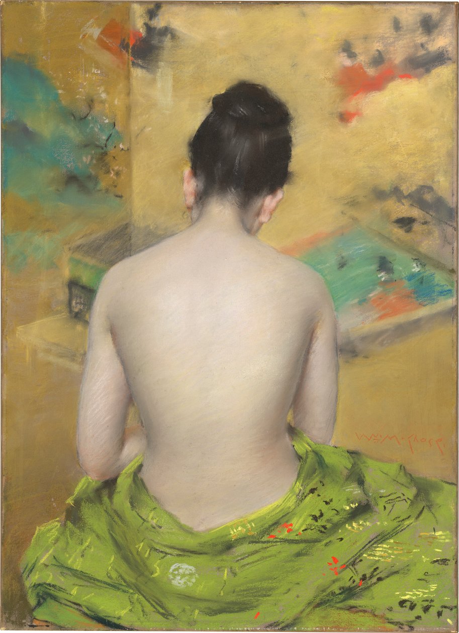 Espalda de un desnudo de William Merritt Chase