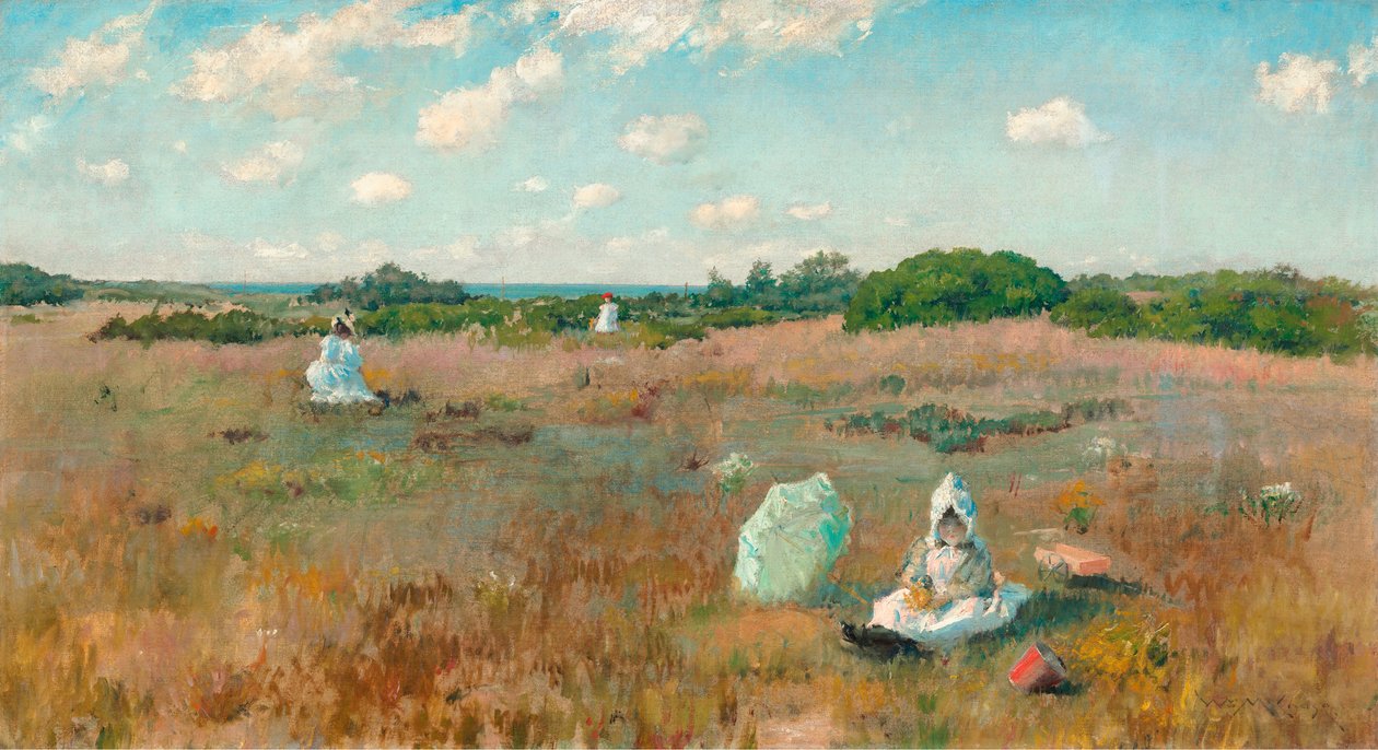 Recogiendo Flores de Otoño de William Merritt Chase